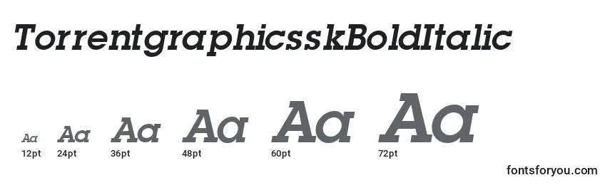 TorrentgraphicsskBoldItalic Font Sizes