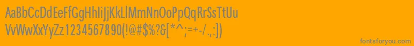Maximac Font – Gray Fonts on Orange Background