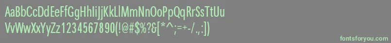 Maximac Font – Green Fonts on Gray Background