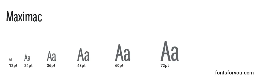 Maximac Font Sizes