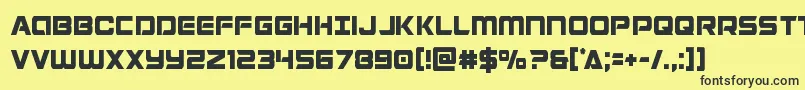More about Stardustercond Font Stardustercond Font – Black Fonts on Yellow Background