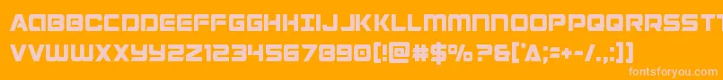 Więcej informacji o czcionce Stardustercond Czcionka Stardustercond – różowe czcionki na pomarańczowym tle
