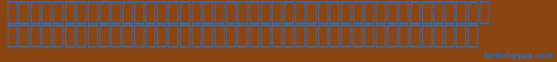 AgaCordobaRegular Font – Blue Fonts on Brown Background