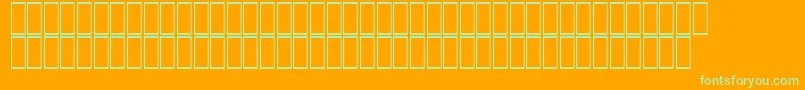 AgaCordobaRegular Font – Green Fonts on Orange Background