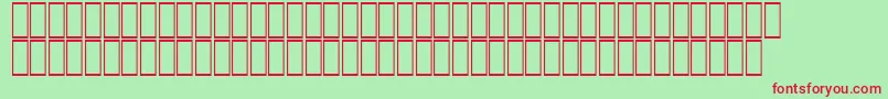 AgaCordobaRegular Font – Red Fonts on Green Background