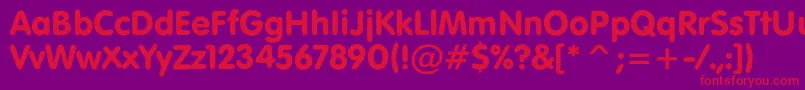 Riggle Font – Red Fonts on Purple Background