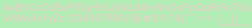 Pragmpla Font – Pink Fonts on Green Background