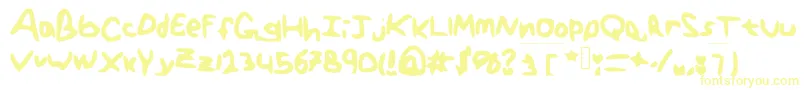 GenericTeenager Font – Yellow Fonts