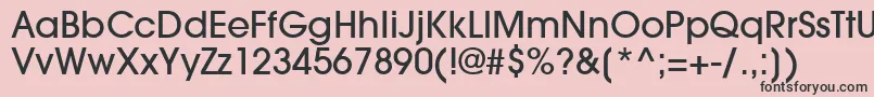 TrendexLightSsiMedium Font – Black Fonts on Pink Background