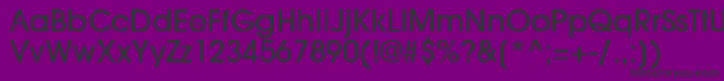 TrendexLightSsiMedium-fontti – mustat fontit violetilla taustalla
