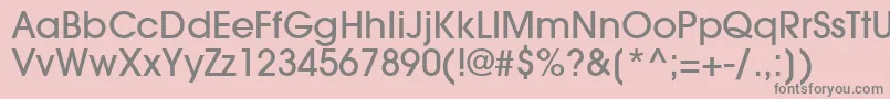 フォントTrendexLightSsiMedium – ピンクの背景に灰色の文字