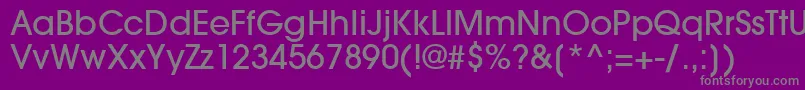 TrendexLightSsiMedium Font – Gray Fonts on Purple Background