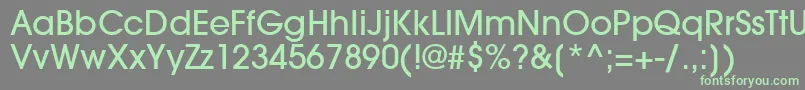 TrendexLightSsiMedium Font – Green Fonts on Gray Background