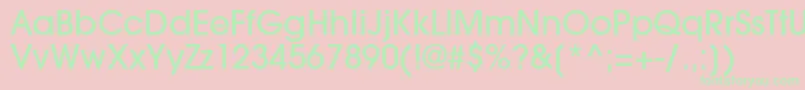 TrendexLightSsiMedium Font – Green Fonts on Pink Background