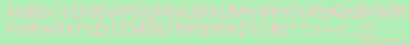 TrendexLightSsiMedium Font – Pink Fonts on Green Background