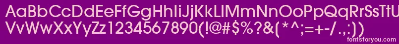 TrendexLightSsiMedium Font – Pink Fonts on Purple Background