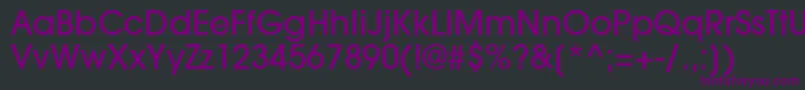 TrendexLightSsiMedium Font – Purple Fonts on Black Background