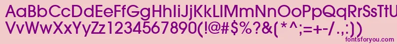 TrendexLightSsiMedium Font – Purple Fonts on Pink Background