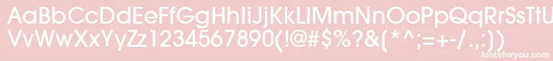 フォントTrendexLightSsiMedium – ピンクの背景に白い文字