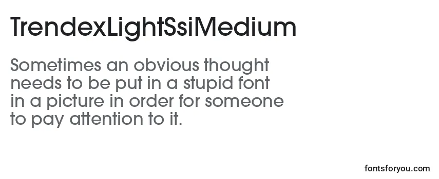 TrendexLightSsiMedium Font