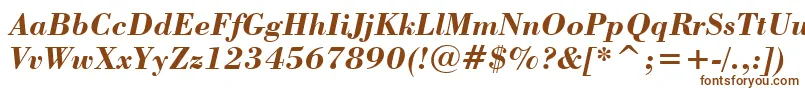 BodoniBoldItalicBt Font – Brown Fonts