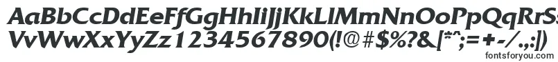 QuadratDemiboldita-fontti – erittäin leveät fontit