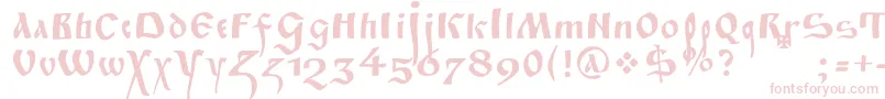 Fitapoluustavc Font – Pink Fonts on White Background