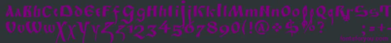 Fitapoluustavc Font – Purple Fonts on Black Background
