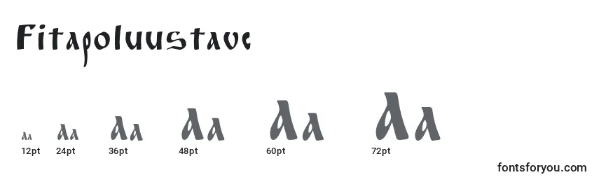 Размеры шрифта Fitapoluustavc