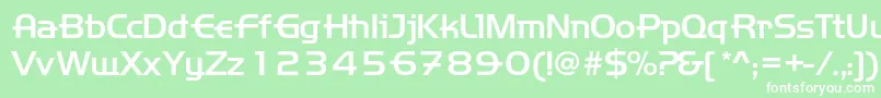Handemed Font – White Fonts on Green Background