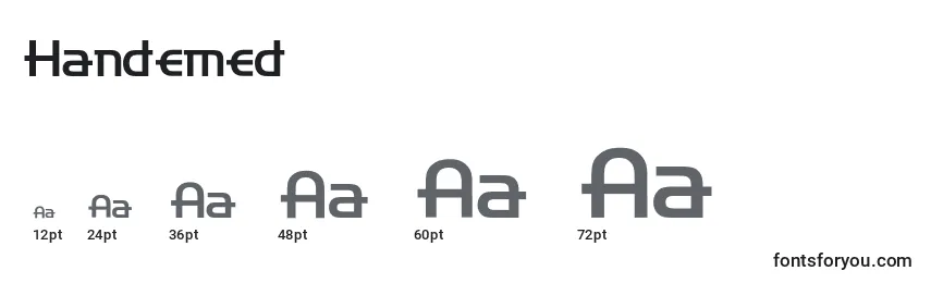 Handemed Font Sizes