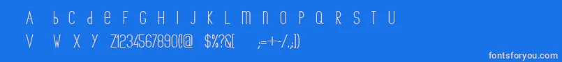 Police TheCopenhagenerBold – polices roses sur fond bleu
