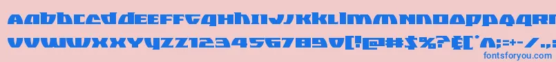 Blackbishop Font – Blue Fonts on Pink Background