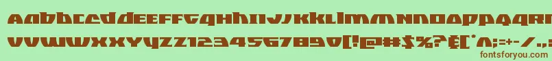 Blackbishop Font – Brown Fonts on Green Background