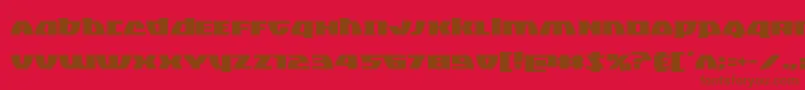 Blackbishop Font – Brown Fonts on Red Background