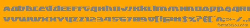 Blackbishop Font – Gray Fonts on Orange Background