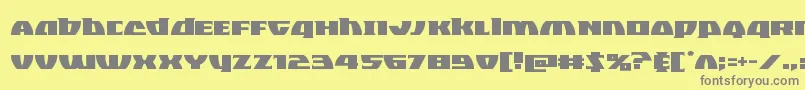 Blackbishop Font – Gray Fonts on Yellow Background