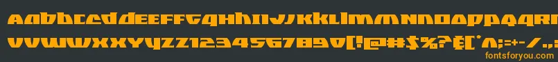 Blackbishop Font – Orange Fonts on Black Background