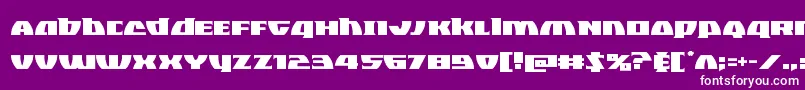 Blackbishop Font – White Fonts on Purple Background