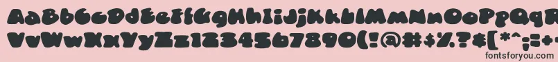 DuncecapBb Font – Black Fonts on Pink Background