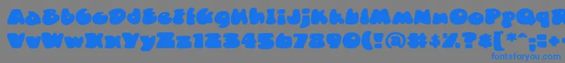 DuncecapBb Font – Blue Fonts on Gray Background