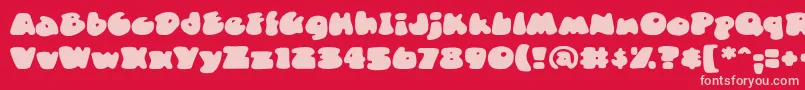 DuncecapBb Font – Pink Fonts on Red Background