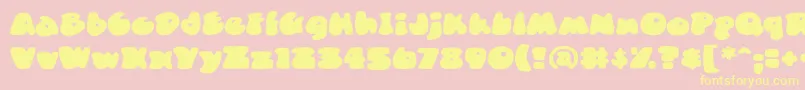 DuncecapBb Font – Yellow Fonts on Pink Background