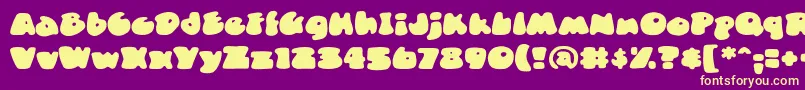 DuncecapBb Font – Yellow Fonts on Purple Background