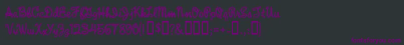 RopeMf Font – Purple Fonts on Black Background