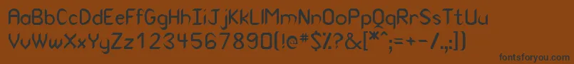 Indio Font – Black Fonts on Brown Background