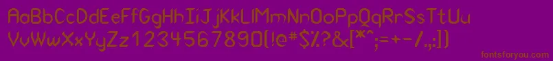 Indio Font – Brown Fonts on Purple Background