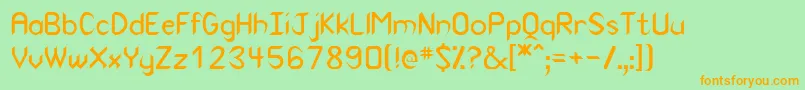 Indio Font – Orange Fonts on Green Background