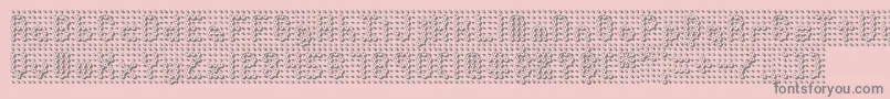 fuente PindownBrk – Fuentes Grises Sobre Fondo Rosa
