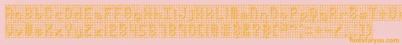 fuente PindownBrk – Fuentes Naranjas Sobre Fondo Rosa
